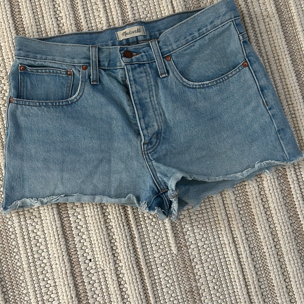 Madewell Blue Jean Shorts Classic Cut-Off Style